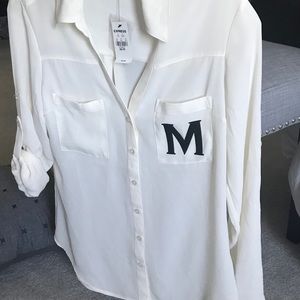 •SOLD •NWT Express Portofino Button Down Blouse